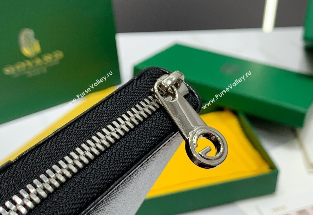Goyard Matignon Zip Long GM Wallet Black 2025 8509 (ZHANG-250408002)
