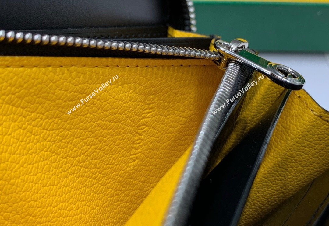 Goyard Matignon Zip Long GM Wallet Black 2025 8509 (ZHANG-250408002)