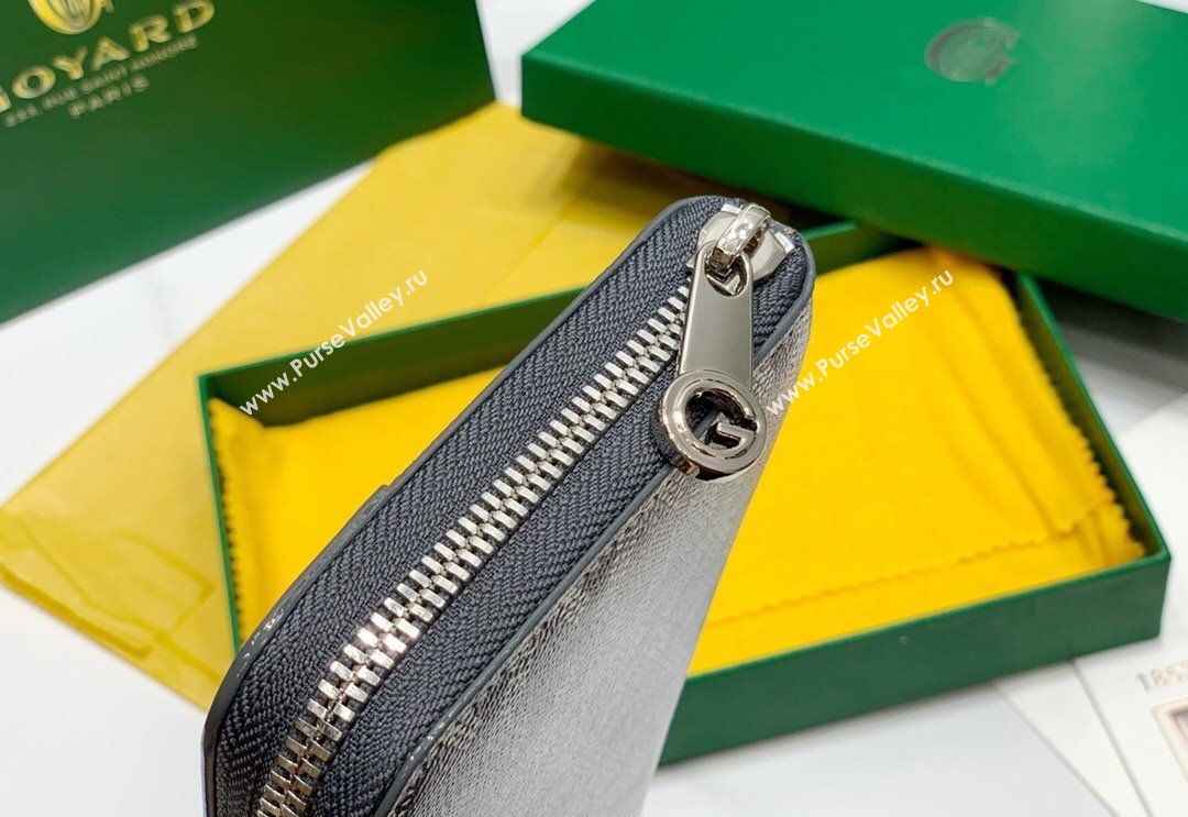 Goyard Matignon Zip Long GM Wallet Grey 2025 8509 (ZHANG-250408003)