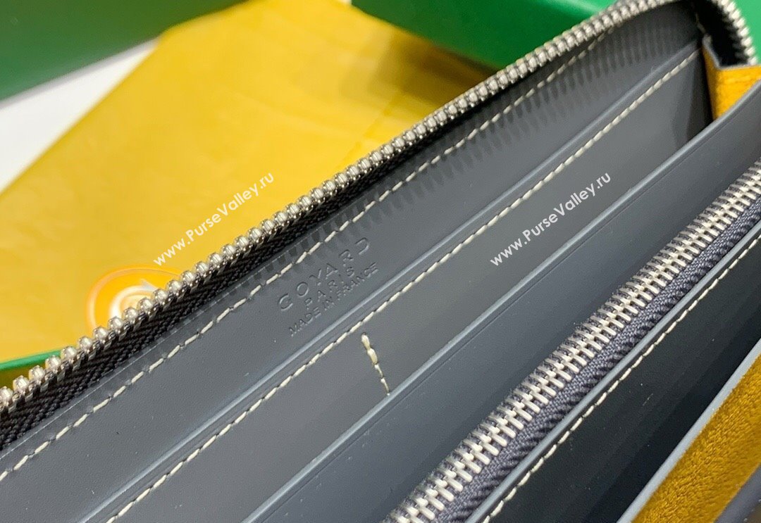 Goyard Matignon Zip Long GM Wallet Grey 2025 8509 (ZHANG-250408003)