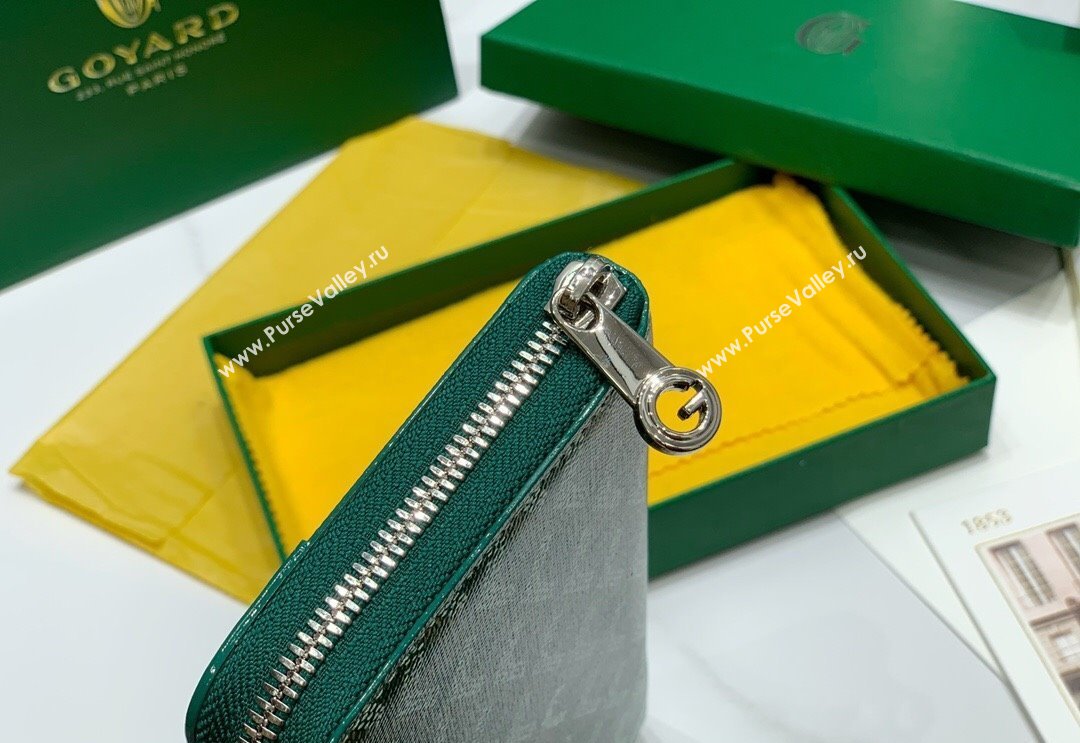 Goyard Matignon Zip Long GM Wallet Green 2025 8509 (ZHANG-250408004)