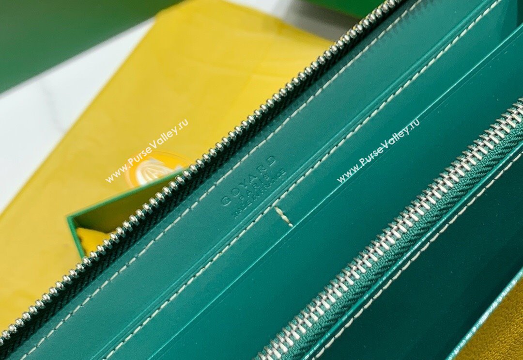 Goyard Matignon Zip Long GM Wallet Green 2025 8509 (ZHANG-250408004)