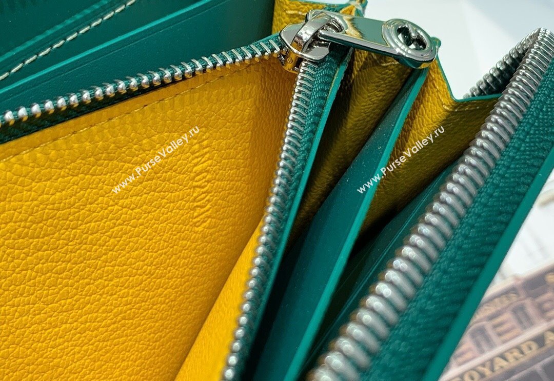 Goyard Matignon Zip Long GM Wallet Green 2025 8509 (ZHANG-250408004)