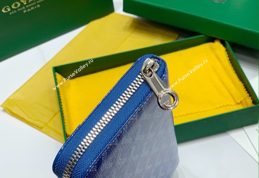 Goyard Matignon Zip Long GM Wallet Sky Blue 2025 8509 (ZHANG-250408006)