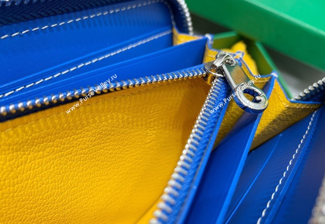 Goyard Matignon Zip Long GM Wallet Sky Blue 2025 8509 (ZHANG-250408006)