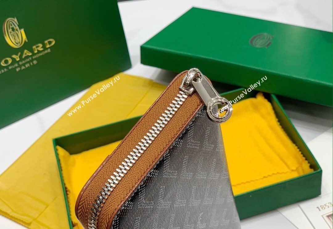 Goyard Matignon Zip Long GM Wallet Brown 2025 8509 (ZHANG-250408001)