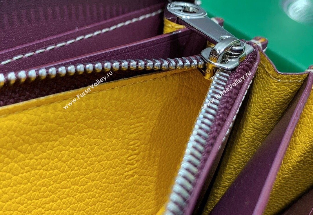 Goyard Matignon Zip Long GM Wallet Burgundy 2025 8509 (ZHANG-250408008)
