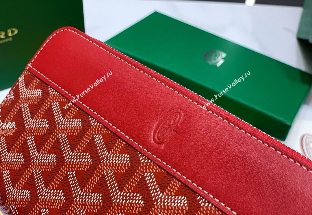 Goyard Matignon Zip Long GM Wallet Red 2025 8509 (ZHANG-250408009)