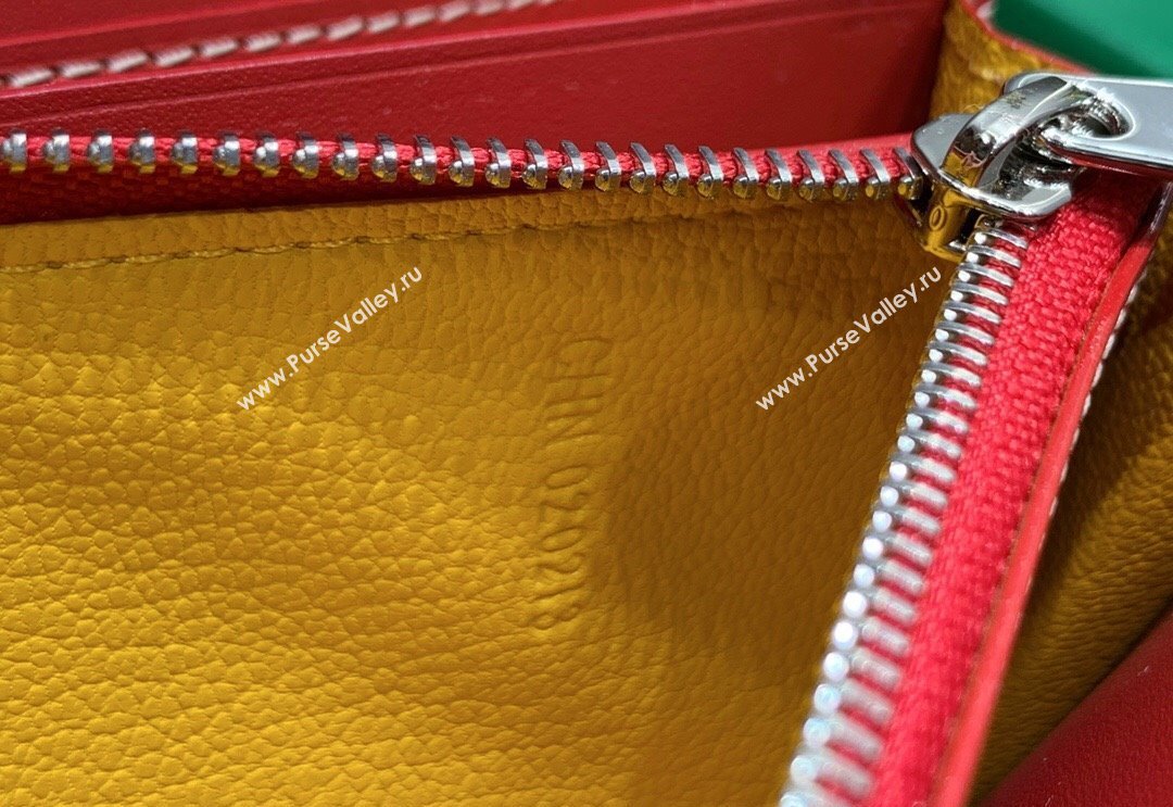 Goyard Matignon Zip Long GM Wallet Red 2025 8509 (ZHANG-250408009)