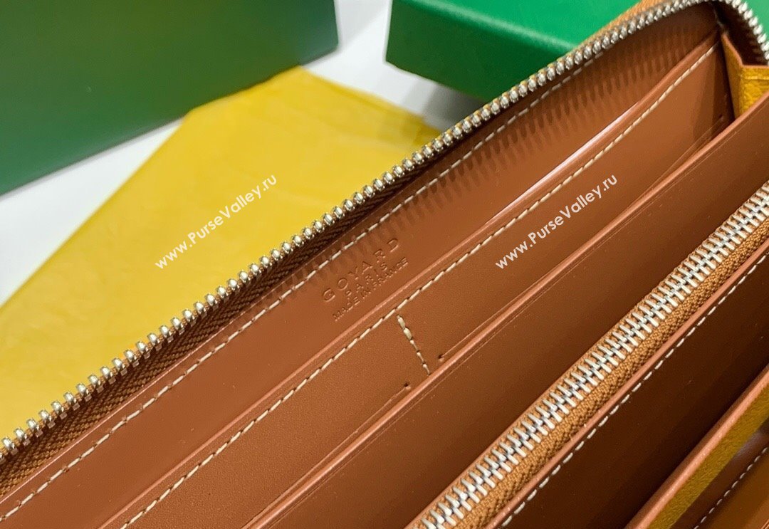 Goyard Matignon Zip Long GM Wallet Brown 2025 8509 (ZHANG-250408001)