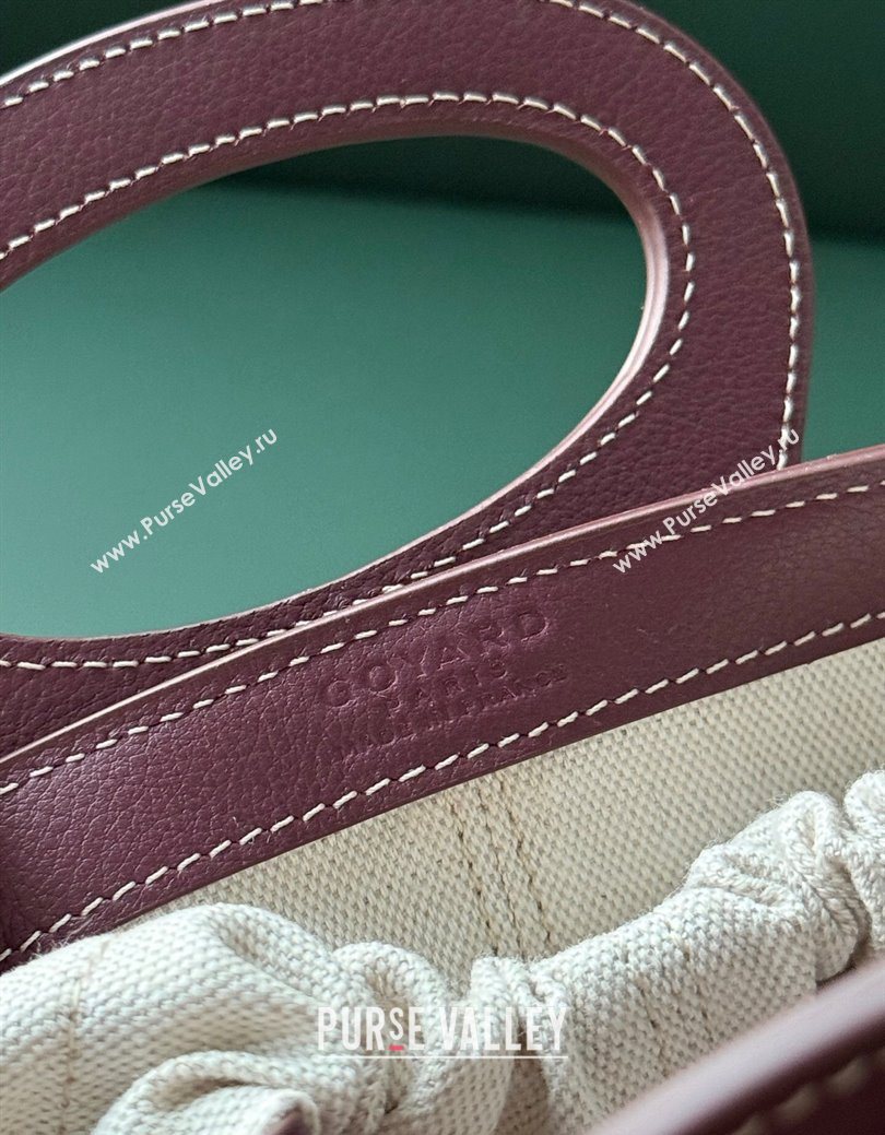 Goyard Beluga Mini bag Dark Burgundy 2025 020189 (ZHANG-250626092)