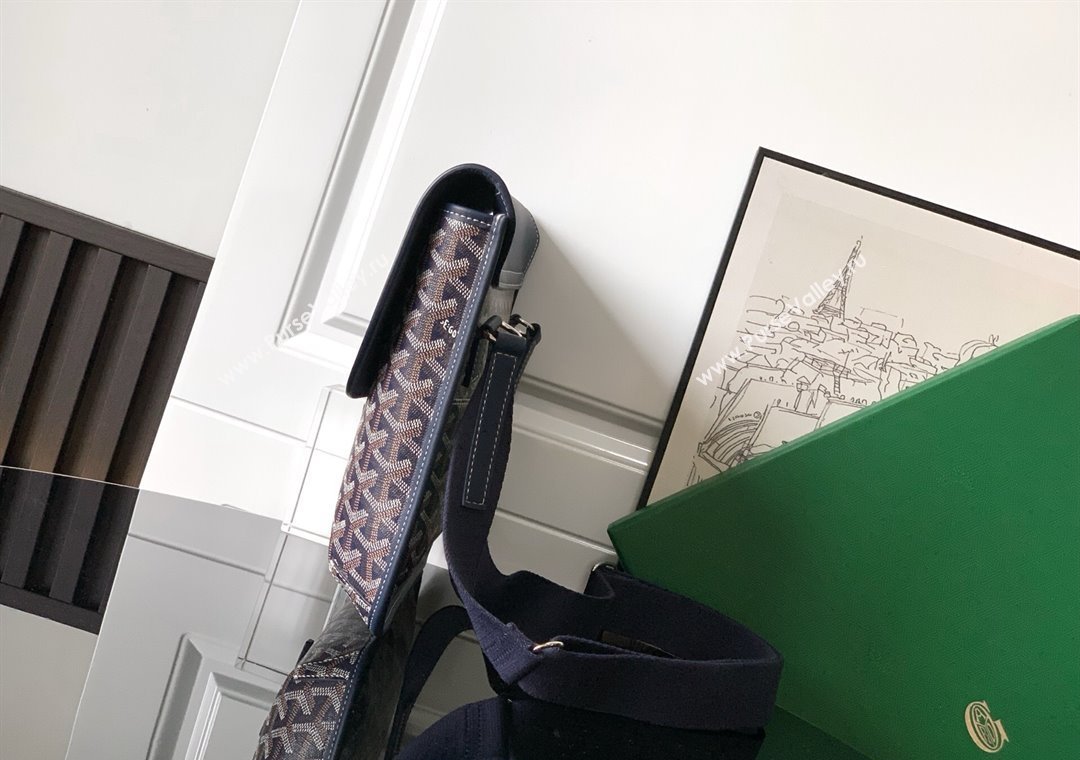 Goyard Coursier Messenger bag Navy Blue 2025 8069 (ZHANG-250805043)