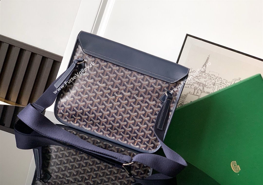 Goyard Coursier Messenger bag Navy Blue 2025 8069 (ZHANG-250805043)
