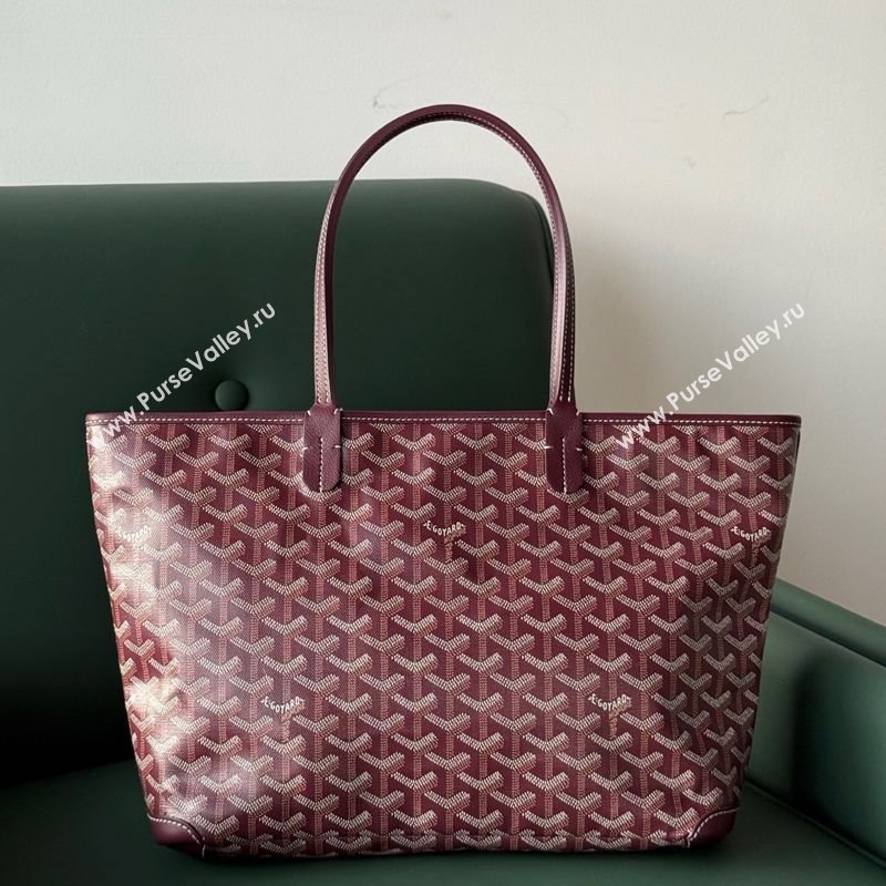 Goyard Artois PM Tote bag with Zipper Dark Burgundy 2025 00320 (ZHANG-250805033)