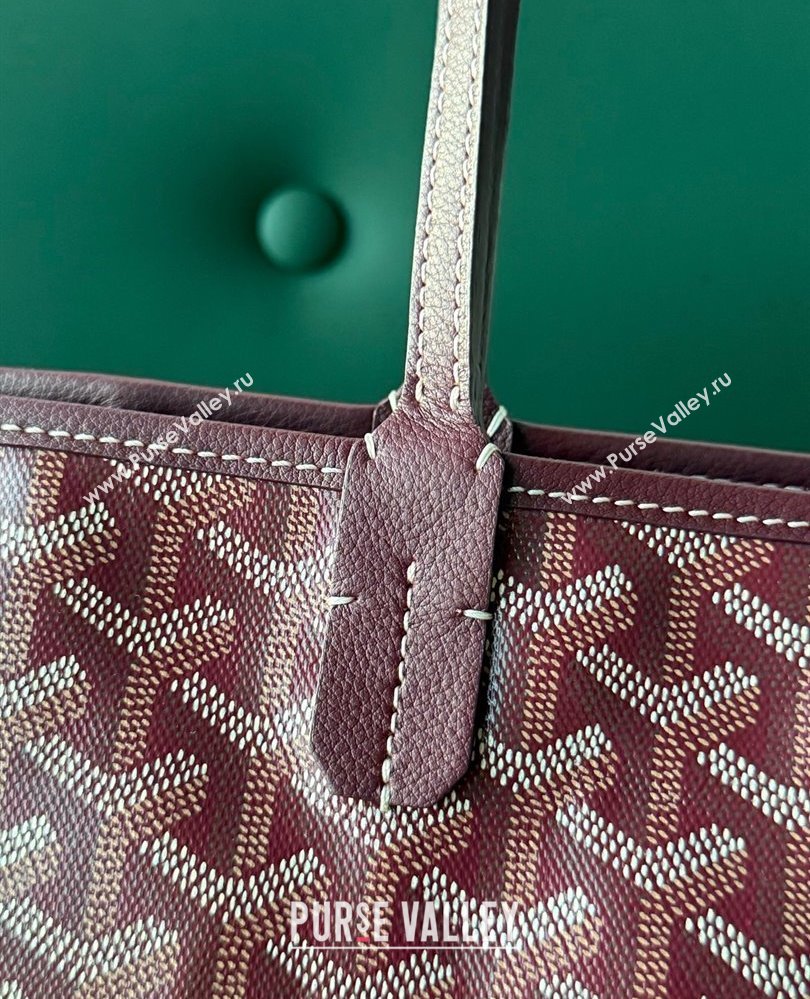 Goyard Artois PM Tote bag with Zipper Dark Burgundy 2025 00320 (ZHANG-250805033)