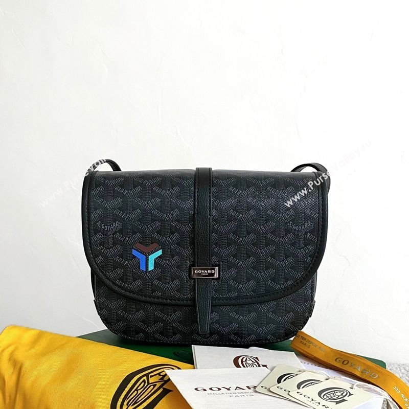 Goyard Mens Belvedere PM Crossbody Bag Black 2025 0805 (BI-250805045)