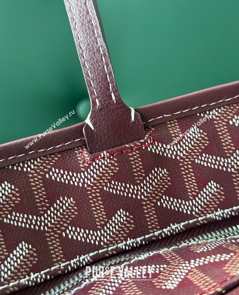 Goyard Artois PM Tote bag with Zipper Dark Burgundy 2025 00320 (ZHANG-250805033)