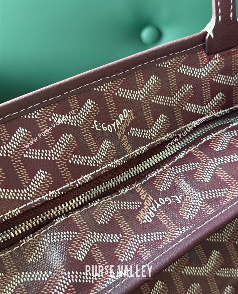 Goyard Artois PM Tote bag with Zipper Dark Burgundy 2025 00320 (ZHANG-250805033)