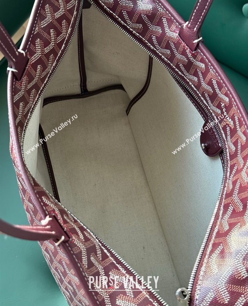 Goyard Artois PM Tote bag with Zipper Dark Burgundy 2025 00320 (ZHANG-250805033)