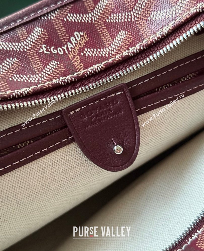 Goyard Artois PM Tote bag with Zipper Dark Burgundy 2025 00320 (ZHANG-250805033)