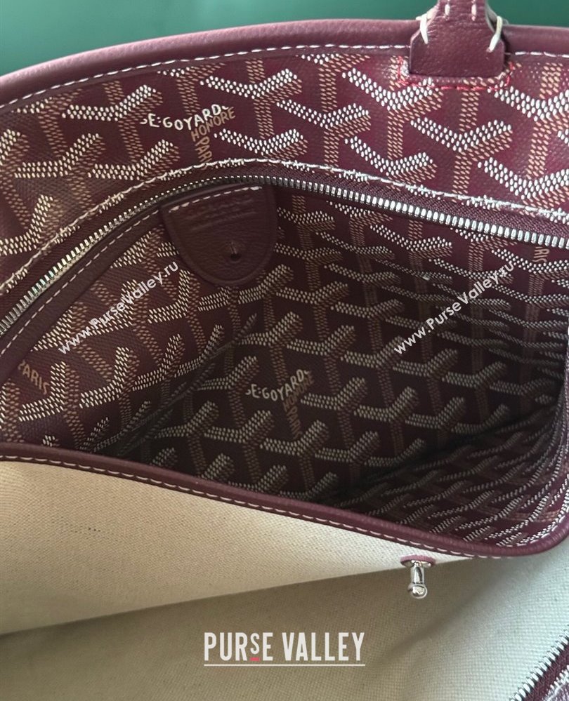 Goyard Artois PM Tote bag with Zipper Dark Burgundy 2025 00320 (ZHANG-250805033)