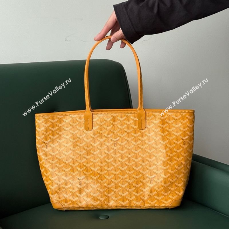 Goyard Artois PM Tote bag with Zipper Yellow 2025 00320 (ZHANG-250805032)