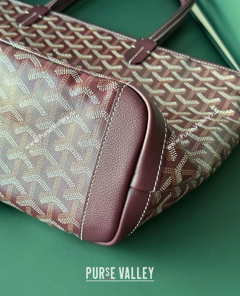Goyard Artois PM Tote bag with Zipper Dark Burgundy 2025 00320 (ZHANG-250805033)