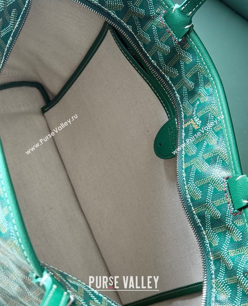 Goyard Artois PM Tote bag with Zipper Green 2025 00320 (ZHANG-250805034)