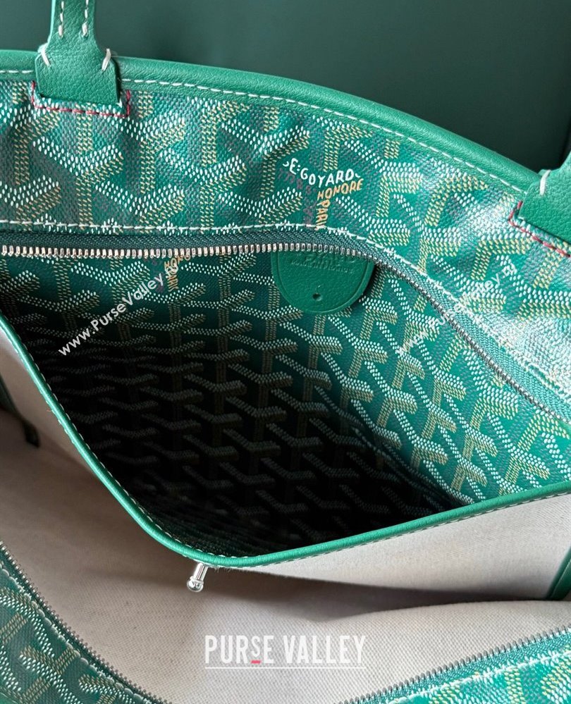 Goyard Artois PM Tote bag with Zipper Green 2025 00320 (ZHANG-250805034)