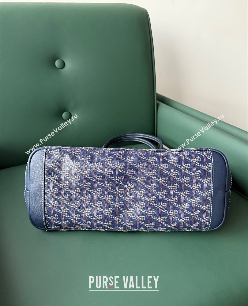 Goyard Artois PM Tote bag with Zipper Navy Blue 2025 00320 (ZHANG-250805035)