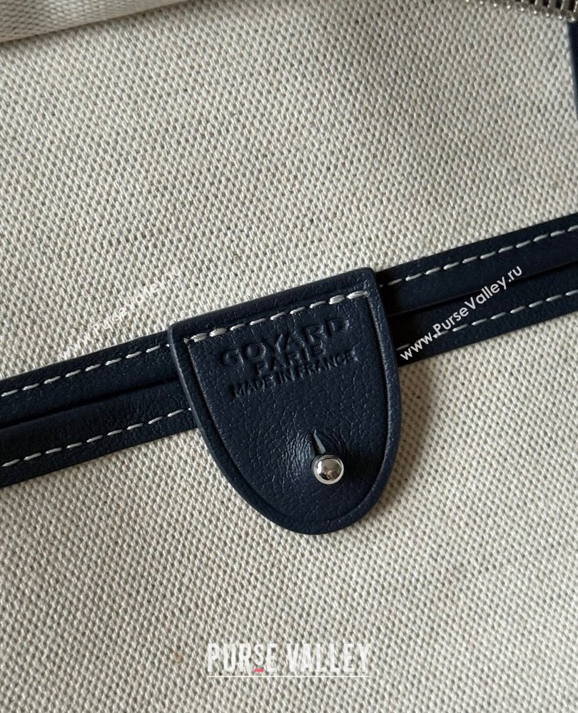 Goyard Artois PM Tote bag with Zipper Navy Blue 2025 00320 (ZHANG-250805035)