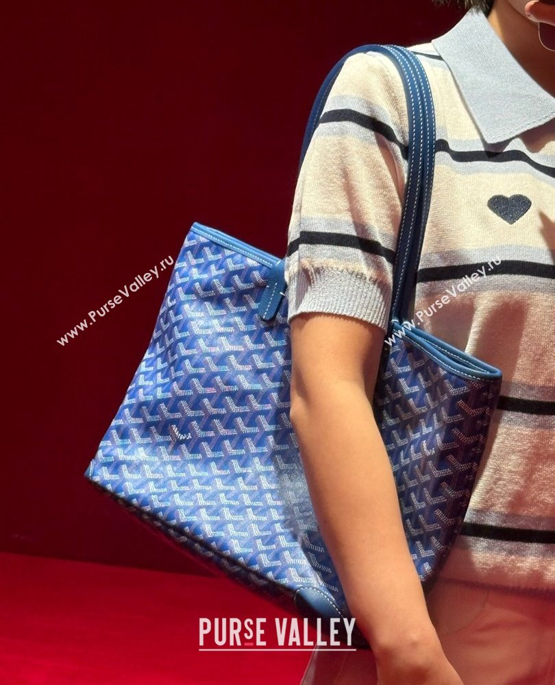 Goyard Artois PM Tote bag with Zipper Sky Blue 2025 00320 (ZHANG-250805036)