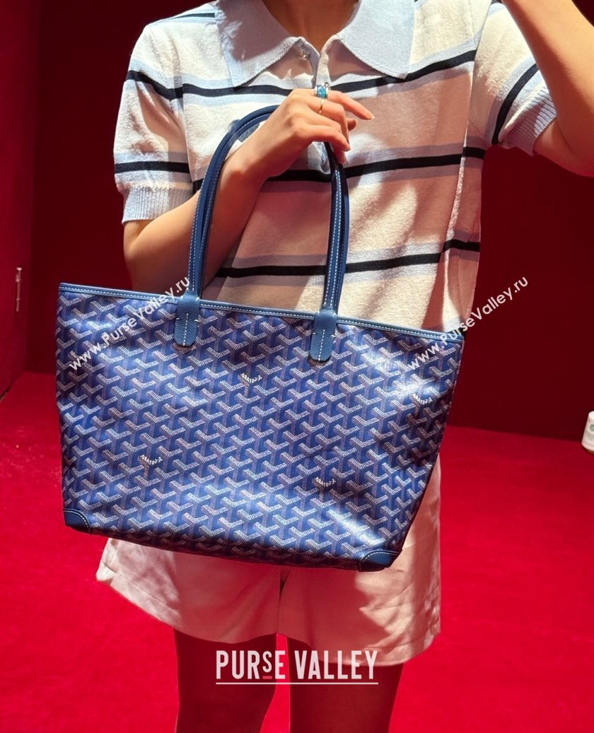 Goyard Artois PM Tote bag with Zipper Sky Blue 2025 00320 (ZHANG-250805036)