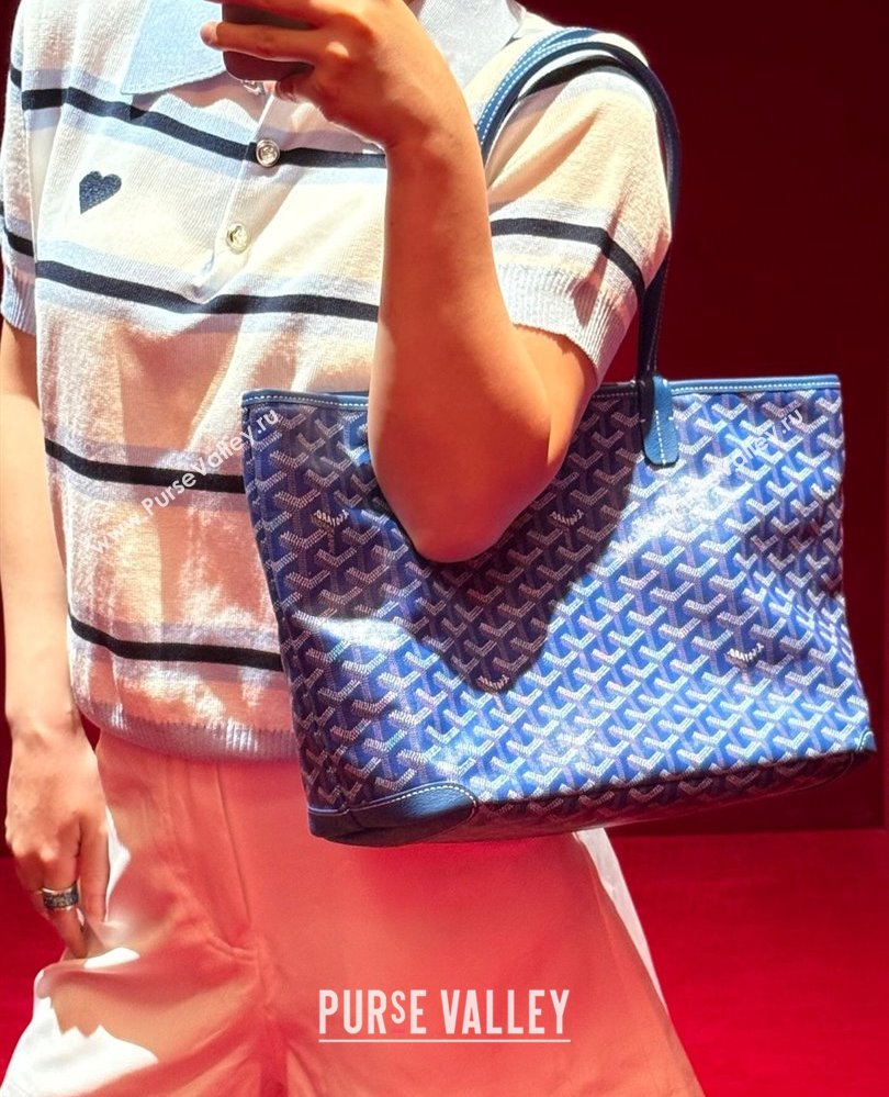 Goyard Artois PM Tote bag with Zipper Sky Blue 2025 00320 (ZHANG-250805036)