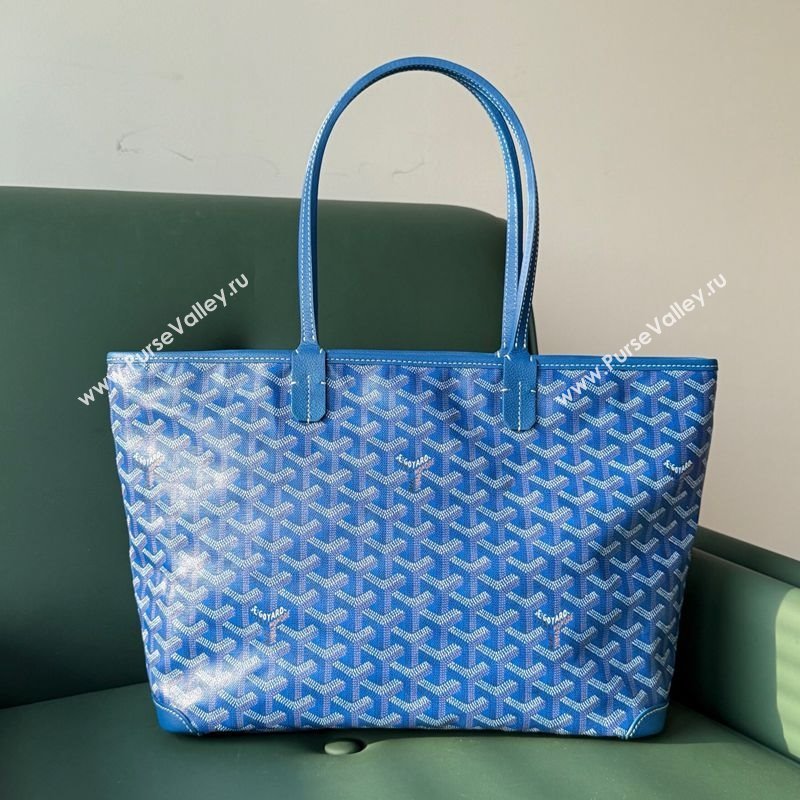 Goyard Artois PM Tote bag with Zipper Sky Blue 2025 00320 (ZHANG-250805036)