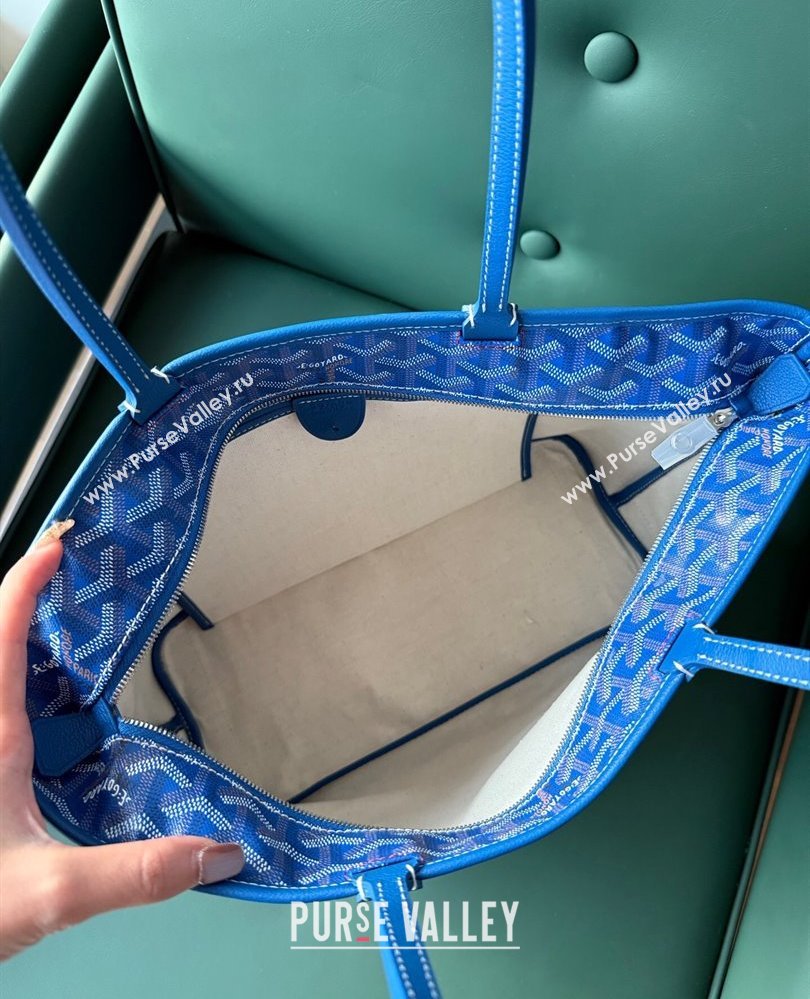 Goyard Artois PM Tote bag with Zipper Sky Blue 2025 00320 (ZHANG-250805036)