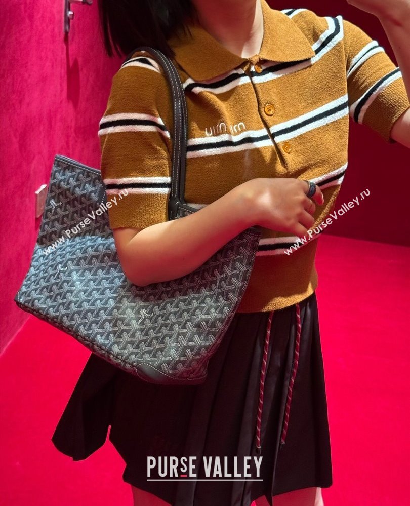 Goyard Artois PM Tote bag with Zipper Grey 2025 00320 (ZHANG-250805037)