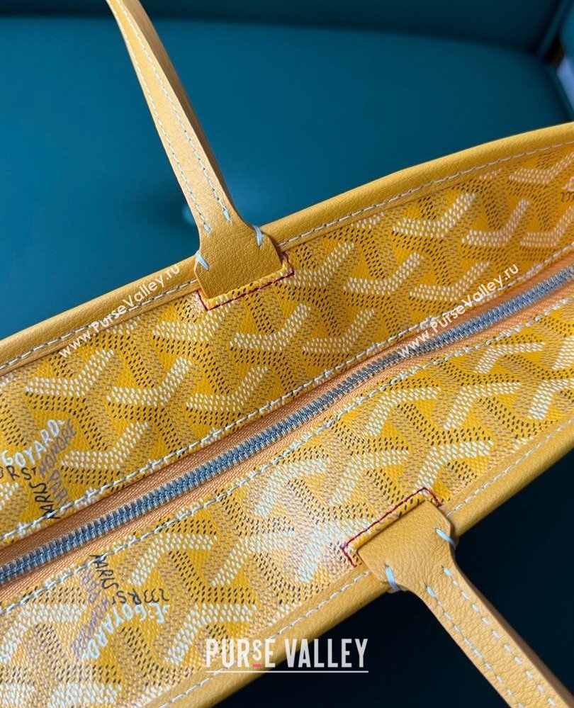 Goyard Artois PM Tote bag with Zipper Yellow 2025 00320 (ZHANG-250805032)