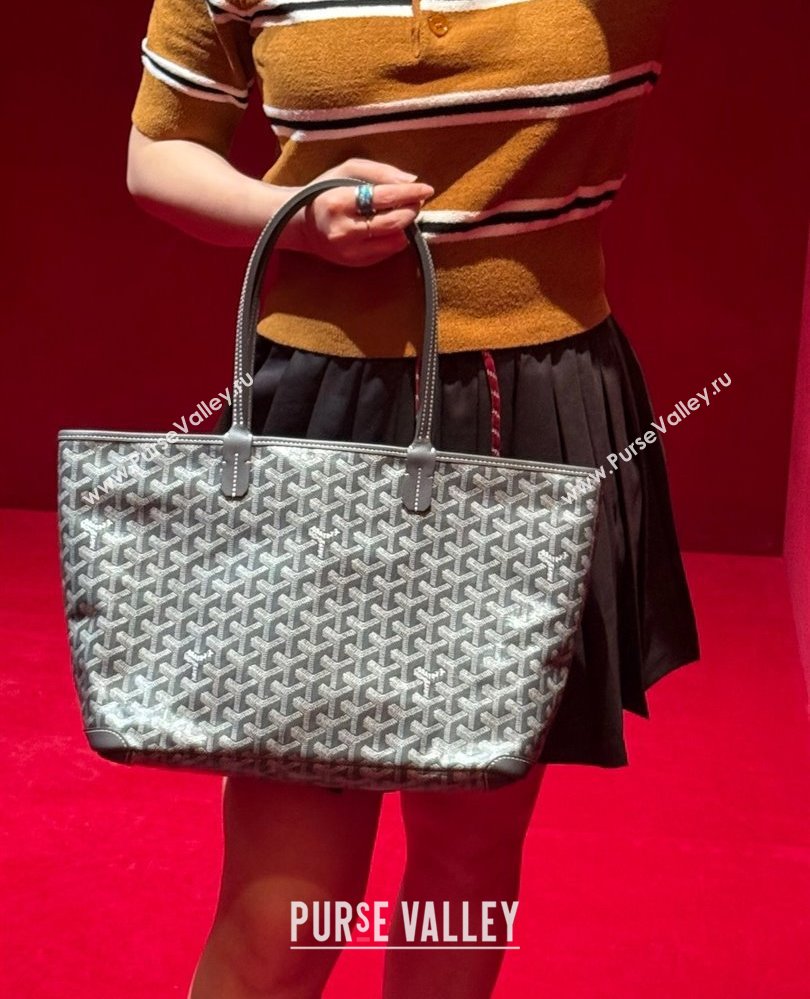 Goyard Artois PM Tote bag with Zipper Grey 2025 00320 (ZHANG-250805037)