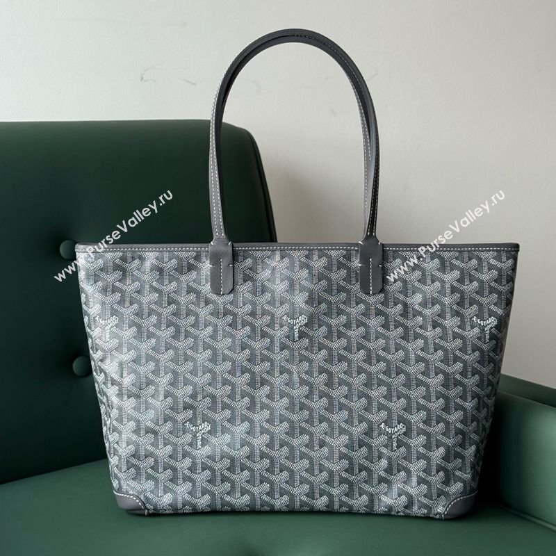 Goyard Artois PM Tote bag with Zipper Grey 2025 00320 (ZHANG-250805037)