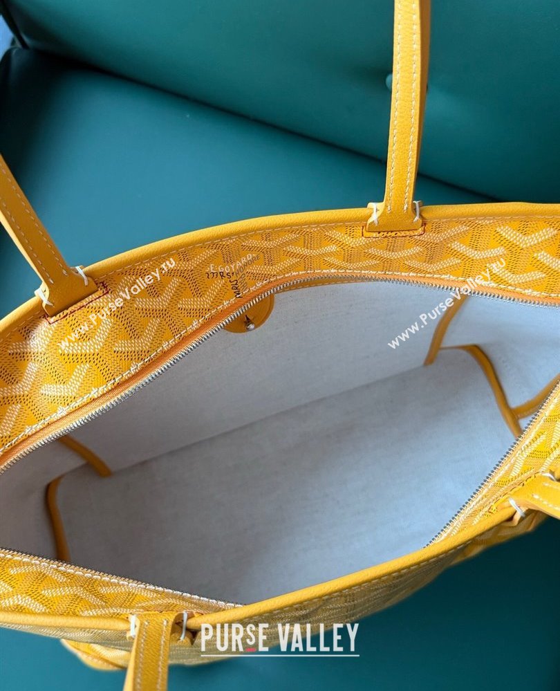 Goyard Artois PM Tote bag with Zipper Yellow 2025 00320 (ZHANG-250805032)