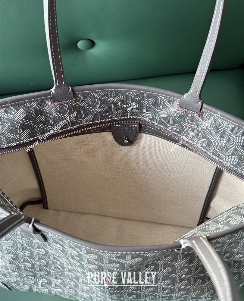 Goyard Artois PM Tote bag with Zipper Grey 2025 00320 (ZHANG-250805037)