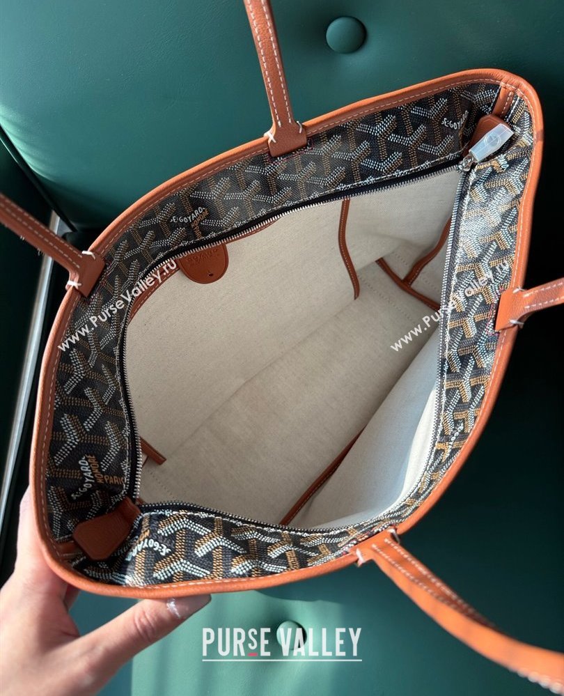 Goyard Artois PM Tote bag with Zipper Brown 2025 00320 (ZHANG-250805038)