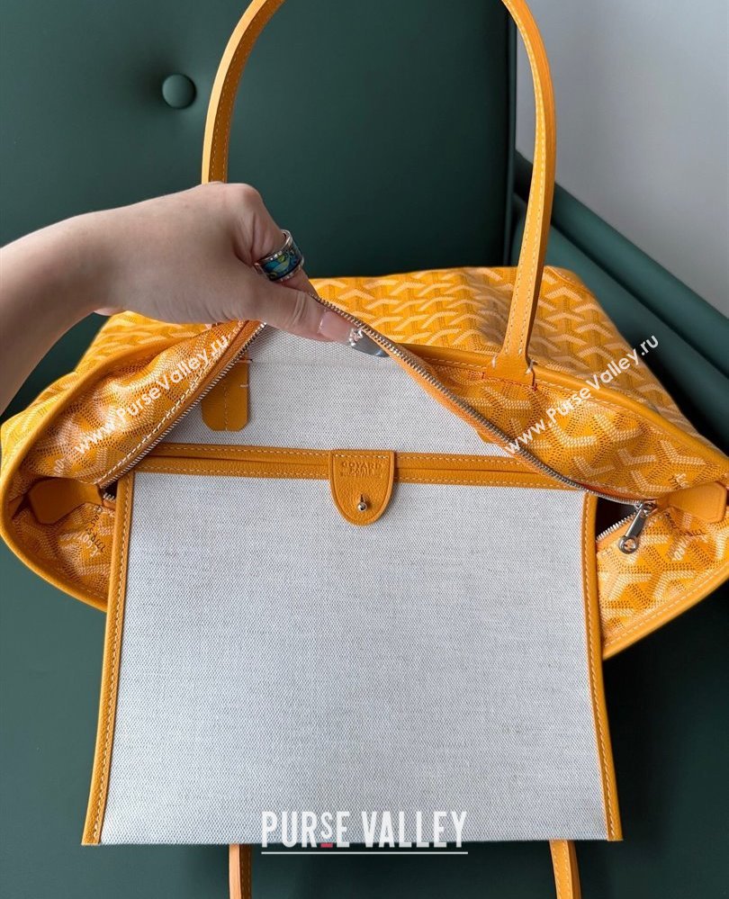 Goyard Artois PM Tote bag with Zipper Yellow 2025 00320 (ZHANG-250805032)