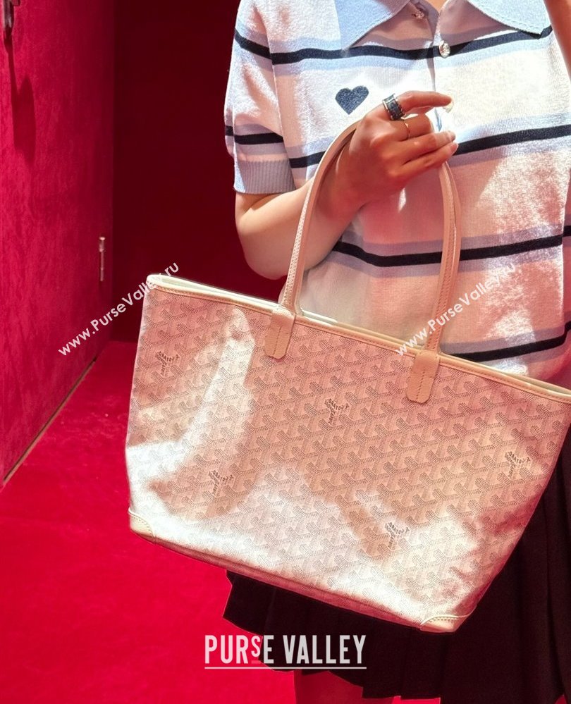 Goyard Artois PM Tote bag with Zipper White 2025 00320 (ZHANG-250805039)