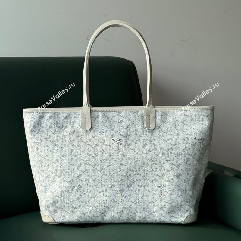 Goyard Artois PM Tote bag with Zipper White 2025 00320 (ZHANG-250805039)
