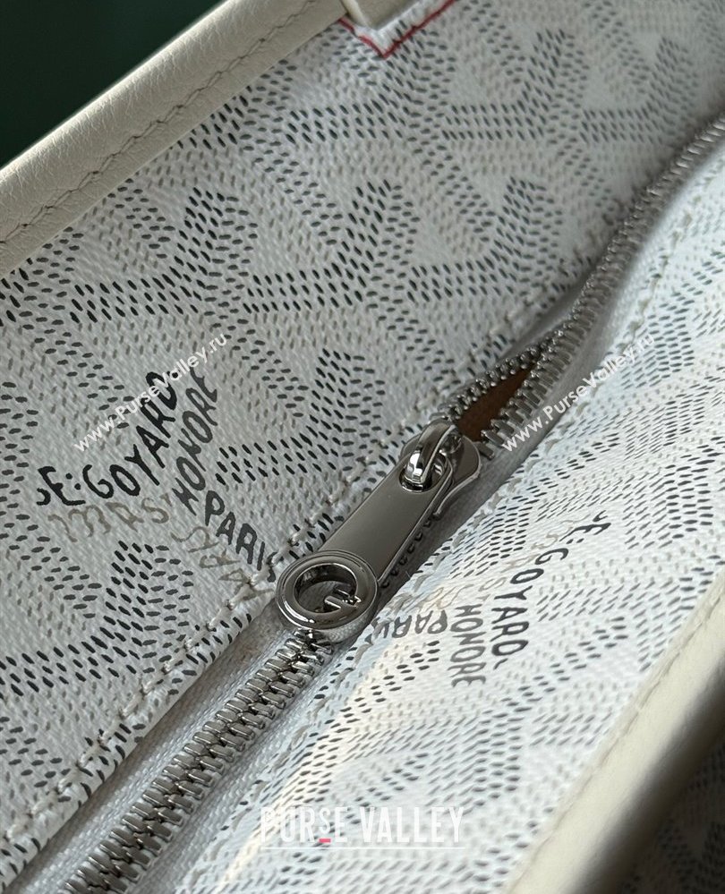 Goyard Artois PM Tote bag with Zipper White 2025 00320 (ZHANG-250805039)