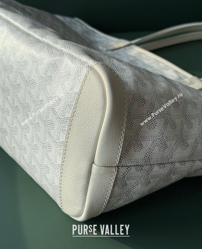 Goyard Artois PM Tote bag with Zipper White 2025 00320 (ZHANG-250805039)