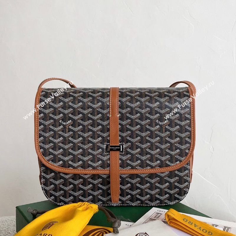 Goyard Mens Belvedere MM Crossbody Bag Brown 2025 0805 (BI-250805049)