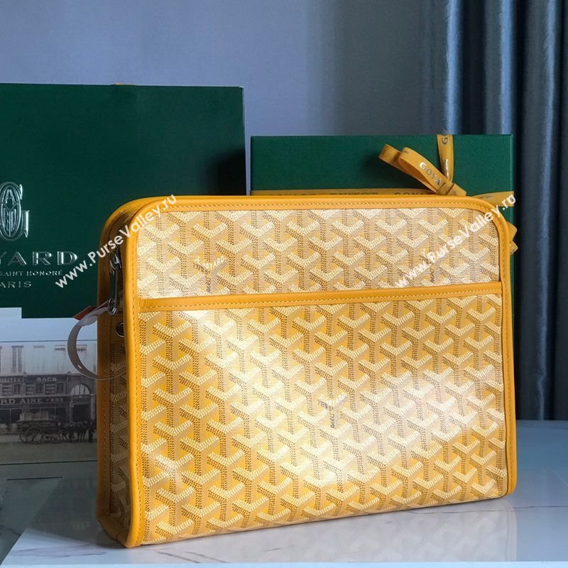 Goyard Jouvence GM Toiletry Clutch Bag Yellow 2025 020201 (YS-251121012)